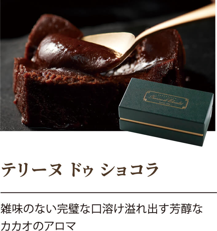 テリーヌ ドゥ ショコラ 雑味のない完璧な口溶け溢れ出す芳醇なカカオのアロマ